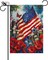 Patriotic 4th of July Garden Flag Butterfly Vertical Burlap Double Sided Patriotic USA Flag